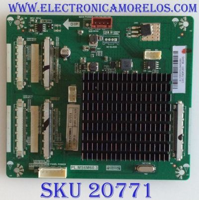 TARJETA INTERFACE RCA / A17093733 / PL.MS6M60.3 / LSC750FJ01 / 8142150000016 / PANEL CN750NC772 / MODELO RTU7575-B