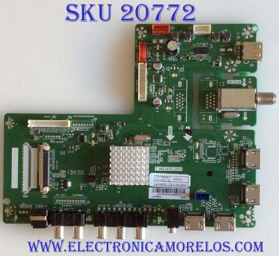 MAIN RCA / H17092393 / T.MS3458.U801 / LSC750FF02 / 20171108 / 8142127342113 / PANEL CN750NC772 / LSC750FF02-W01 / MODELO RTU7575-B