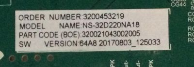 MAIN FUENTE (COMBO) INSIGNIA / 3200453219 / TP.MS3553T.PB796 / H18020493 / 320021043002005 / PANEL BOEI320WX1-01 / MODELO  - Imagen 2