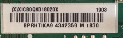 MAIN VIZIO / 756TXICB0QK018 / 715G9182-M01-B00-005K / (X)XICB0QK018020X / BPRHTIKA9 / PANEL TPT550U1 -QVN05.U REV:S57B1S / MODELO E55-F1 LTMWWUMV - Imagen 2
