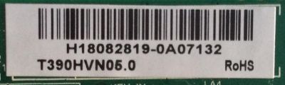 MAIN INSIGNIA / 317GAAMB914CVT / TD.T950.61 / T390HVN05.0 / H18082819 / PANEL TPT390J1-QVN05.U REV:S000E / MODELO NS-39DF510NA19 - Imagen 3