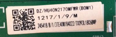 MAIN FUENTE (COMBO) HISENSE  / 245418 / RSAG7.820.8317/ROH / HU40N2170MFWR (BOM1) / 3TE40W184022 / PANEL JHD400N2F31-TXL2QL\S0\FM\ROH / MODELO 40H4050E - Imagen 2