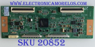 T-CON PANASONIC / RCA / LJ94-30156D / 14Y_VNB5_S120P2C4LV0.2 / K30156D / LSC550HJ09 / PANEL PAV5533-01 / MODELOS TC-55AS530U / LED55G55R120Q 