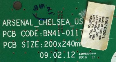MAIN SAMSUNG / BN94-02657P / BN41-01170B / BN97-03201L / PANEL LTF550HF04-A01  / MODELO UN55B6000VFXZA / (REVISAR CONECTORES) - Imagen 3