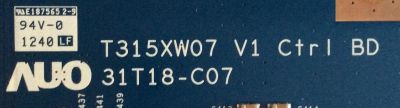 T-CON PARA TV SAMSUNG / NUMERO DE PARTE 5565T03C03 / T315XW07 / 31T18-C07 / 55.65T03.C03 / BN96-22428A / PANEL'S LE650CSA-V1 / CY-LE650CSAV1V / DISPLAY T650HN02.V1 / MODELOS UN65ES6500 / UN65ES6500FXZA MS01 / UN65ES6550 / UN65ES6550FXZA MH01 - Imagen 2