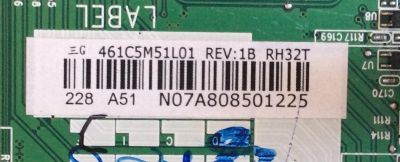 MAIN TOSHIBA / 461C5M51L01 / 431C5M51L01 / SRH40T / VTV-L40615 / PANEL LTA320AP33 / MODELO 32L2200U - Imagen 3