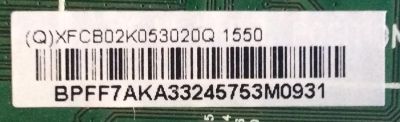 MAIN VIZIO / 756TXFCB02K0530 / 715G7487-M01-001-004K / 715G7487-M2A-001-004K / (Q)XFCB02K053020Q / PANEL TPT315B5-WHBN0.K REV:S5941C / MODELO D32H-D1 LTTUUKBR - Imagen 2