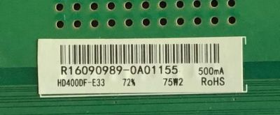 MAIN FUENTE (COMBO) SHARP / 204062 / TP.MS3553T.PB756 / HD400DF-E33 / E161221 / HU40K3121F / PANEL HD400DF-E33\F2\S9\GM\ROH / DISPLAY LSC400HN02-702 / MODELO LC-40LB480U - Imagen 2