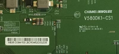 T-CON PROSCAN / 35-D094153 / V580DK1-CS1 / PANEL XYD50BA01 / MODELO PLDED5068A-D - Imagen 2