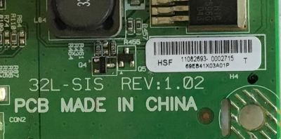 PLACA DE CIRCUITO WESTINGHOUSE / 69.EB41X.03A / 32L-SIS / PANEL V320BJ2-P01 REV.C1 / MODELO LD-3235 TW-64411-U032E - Imagen 2