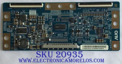 T-CON PROSCAN / 55.46T04.C40 / T460HW03 VF / 46T03-C0G / PANEL T460HW04 V.8  / MODELO PLED4616A