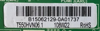 MAIN FUENTE (COMBO) WESTINGHOUSE / 34013807 / TP.MS3393.PC821 / T550HVN06.1 / B15062129 / PANEL ST5461B03-1 VER.2.1 / MODELO DWM55F1G1 TW-78951-R055B - Imagen 3