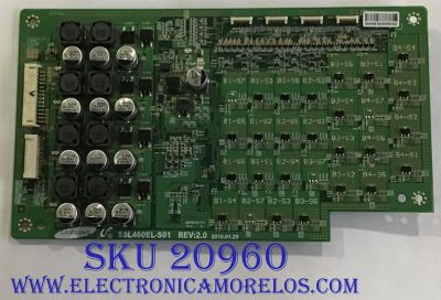 LED DRIVER SONY / LJ97-02930A / SSL460EL-S01 / PANEL LTY460HQ03 / MODELO KDL-46HX800