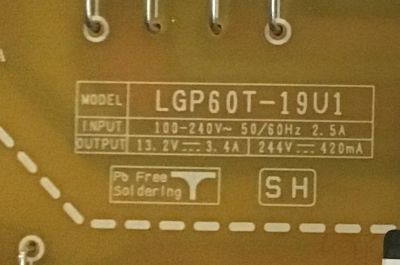 FUENTE DE PODER PARA TV LG / NUMERO DE PARTE EAY65589001 / 65589001 / EAX68942901 / LGP60T-19U1 / MODELOS 60UM6900PUA / 60UM6950DUB / 60UN7000PUB / 60UM7100DUA / 60UM6900PUA.BUSNLOR / 60UM6900PUA.AUSNDOR / 60UM6900PUA.BUSNDOR / 60UM6950DUB.AUSNLOR - Imagen 4