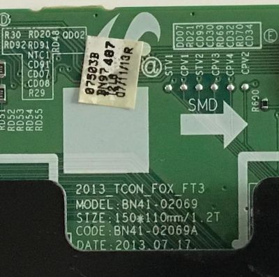 T-CON SAMSUNG / BN96-28956A / BN41-02069A / PANEL CY-HF320CSLV4H / MODELO UN32F6300AFXZA US02 - Imagen 3