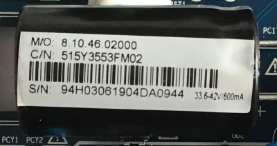 MAIN FUENTE (COMBO) PARA TV INSIGNIA / NUMERO DE PARTE 515Y3553FM02 / CV3553BH-K32 / 94H0306 / 2010052121 / PANEL V320BJ8-Q01-C1 / DIAPLAY ST3151A05-8 / MODELO NS-32D220NA20 - Imagen 3