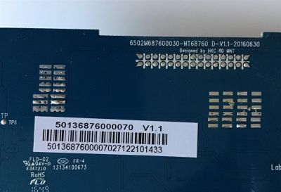 MAIN MONITOR ELEMENT / 50136876000070 / 6502M687600030-NT68760 / D-V1.1-20160630 / M005931 / PANEL HK215WLEDM-BHM1H / MODELO ELEFW2217M - Imagen 2