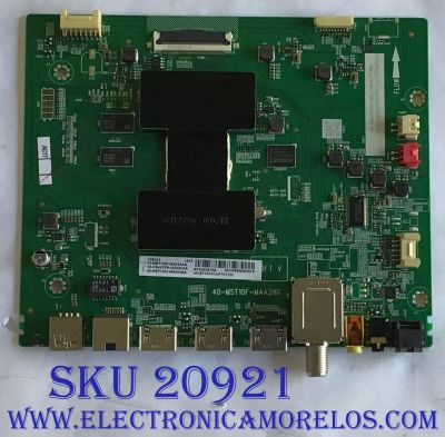 MAIN TCL / 08-CS43CFN-OC400AA / 40-MST10F-MAA2HG / 08-MST1003-MA200AA / 08-MST1003-MA300AA / V8-ST10K01-LF1V1230 / PANEL LVU430NDEL C9DW01 V2 08-43F6000-LPN003B / MODELOS 43S423LDAA / 43S425