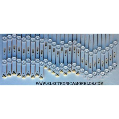 KIT DE LED'S PARA TV SAMSUNG (27 PIEZAS) BN96-34765A / BN96-34764A / BN96-34763A / 34765A / 34764A / 34763A / S_5U70_75_FL_M6_REV1.5_150310 / LM41-00121K / PANEL'S CY-GJ075HGLV1H / CY-GM075FGLV2H / CY-GM075FGLV1H / MODELOS UN75MU6300FXZA / UN75JU6500FXZA - Imagen 3