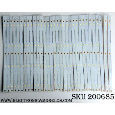 KIT DE LED PARA TV (32 PIEZAS) / VIZIO LB75006 V0_00 / AX-75T04001-3D322-0-H-662-(1633)(2468)(2446)(2460)(1501)(2441)(2496)(2497)(2442)(2589)(2445)(2528)(2597)(2493)(2444)(2529)(2490)(2495)(2492) / MODELOS P75-C1 / M75-C1 / PANEL T750QVF02.0 / T750QVF01.0