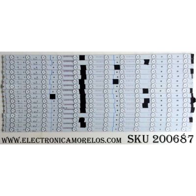 KIT DE LED PARA TV (16 PIEZAS) / ECL-B01-3-S5 / 0981010B8712 (A) / AB32-A7-837-13 (A) / 0981010B8713 (B) / AB32-A7-937-12 (B)