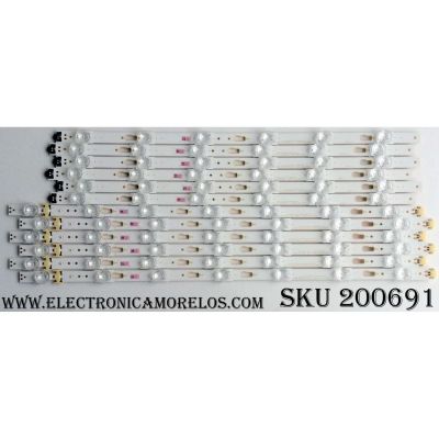 KIT DE LED PARA TV (12 PIEZAS) / SAMSUNG BN96-39657A / BN96-39658A / LM41-00253A / LM41-00254A / PANEL´S CY-GK050HGNV3V / CY-GK050HGNV2H  /MAS PANELS EN DESCRIPCION / MODELOS UN50KU6300FXZA DA01 / UN50KU6300FXZA DB02 / UN50KU6300FXZA DD06