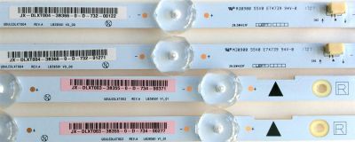 KIT DE LED PARA TV (4 PIEZAS) / SANYO UDULEDLXT003 / UDULEDLXT004 / 39.5W5SIP RIGHT / LB39501 V0_00 / REV:A / JX-DLXT004-3B366-0-D-732 / JX-DLXT003-3B355-0-D-734 / PANEL´S U5A23XT / V400HJ6-PE1 REV:C2 / MODELO FW40D36F / 40PFL4901/F7 - Imagen 3