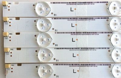 KIT DE LED'S PARA TV VIZIO (5 PIEZAS) / N31AFF3FW4 / 5638022045 TEST001 / E330254 / 94V-0VILIGHT / I-4300WS80113-V4 / MODELO E43U-D2 - Imagen 2