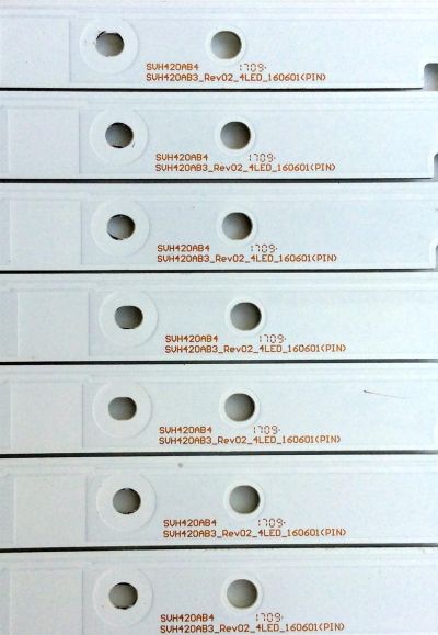 KIT DE LED´S PARA TV (7 PIEZAS) / HISENSE 1172946 / 02IE1 / E4B102B1 / SVH420AB4 / SVH420AB3_Rev02_4LED_160601(PIN) / PANEL HD426K3U51-T1\S3\GM\ROH / 213163 / MODELO 43H7C - Imagen 2