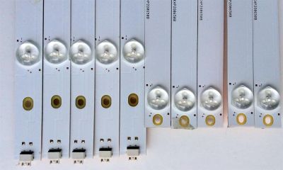 KIT DE LED PARA TV (10 PIEZAS) / HITACHI LB49006 / 49D2000 / KHP2O0650B / LB-C490F14-E4-L-G1-DL1 / LB-C490F14-E4-L-G1-DL2 / PANEL C490F14-E6-L / MODELOS LE49A509 / LE49A6R9 - Imagen 2