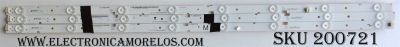 KIT DE LED PARA TV / VIZIO 0981-0102-21A2/0981-0102-21A3 / IC-G-VZAA39D266C (SOLO TRAE 3 PZAS. ) / F110M9LP40H / 0981010221A2 / 0981-0102-21A2 / 0981-0102-21A3 / IC-E-VZAA39D266A / IC-E-VZAA39D266B / MODELO E390-B0 / SHARP LC-39LE551U PANEL T390HVN04.0	