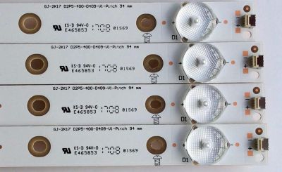 KIT DE LED'S PARA TV VIZIO ((4 PIEZAS)) / NUMERO DE PARTE PHHG4013F40S / 210BZ09D043535F08D / GJ-2K17 D2P5-400-D409-V1-Pitch / PANEL TPT400LA-HN02.S REV:S801U / MODELO D40F-E1 / D40F-E1 LTTEVVAT - Imagen 3