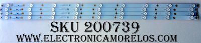 KIT DE LED´S PARA TV (4 PIEZAS) / VIZIO 210BZ09D043535F01D / 01M97 / EFLBC233U500 / PANEL TPT400LA-HN02.S REV:SG02B / MODELOS D40-D1 LTTETVAR / D40-D1 LTTETVAS / D40-D1 LTTETVFS / D40-D1 LTTETVCS