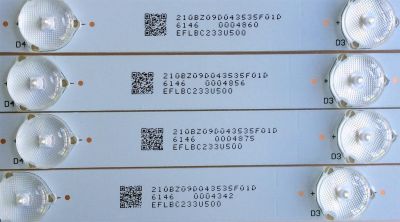 KIT DE LED´S PARA TV (4 PIEZAS) / VIZIO 210BZ09D043535F01D / 01M97 / EFLBC233U500 / PANEL TPT400LA-HN02.S REV:SG02B / MODELOS D40-D1 LTTETVAR / D40-D1 LTTETVAS / D40-D1 LTTETVFS / D40-D1 LTTETVCS - Imagen 3