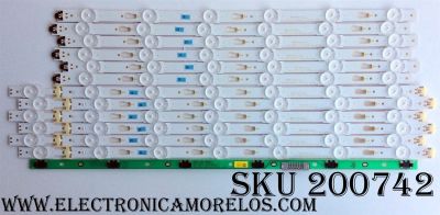 KIT DE LED`S PARA TV (12 PIEZAS) / SAMSUNG BN96-34795A / BN96-34796A / BN41-02377A / S_5U70_50_FL_L7_REV1.4_150514_LM41-00120V / S_5U70_50_FL_R6_REV1.4_150514_LM41-00120W / MODELOS UN50JU6500F / UN50JU6500FXZA IH02
