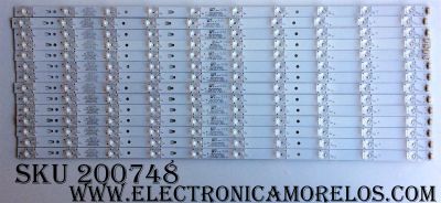 KIT DE LED PARA TV / JVC 30355010209/30355010210 / 30355010209 / 30355010210 / LED55D10A-ZC14AG-01 / 55000M57/58 / 160910A25 / MODELO LT-55UE76 / PANEL LSC550FN08	