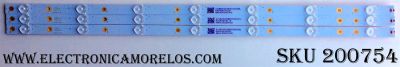 KIT DE LED PARA TV VIZIO (3 PIEZAS) / 210BZ07D0B3030C00L / LB32090 V0_00 / 4B6430000YD0 / PANEL LC320EW(FF)(E2) / MODELO D32X-D1	