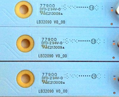 KIT DE LED PARA TV VIZIO (3 PIEZAS) / 210BZ07D0B3030C00L / LB32090 V0_00 / 4B6430000YD0 / PANEL LC320EW(FF)(E2) / MODELO D32X-D1	 - Imagen 4