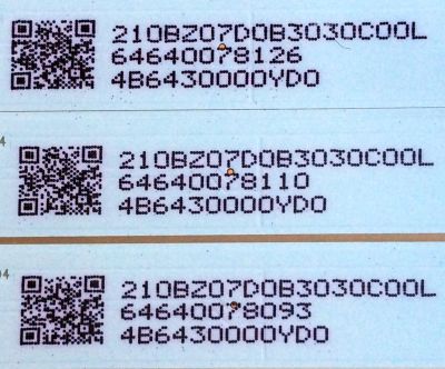 KIT DE LED PARA TV VIZIO (3 PIEZAS) / 210BZ07D0B3030C00L / LB32090 V0_00 / 4B6430000YD0 / PANEL LC320EW(FF)(E2) / MODELO D32X-D1	 - Imagen 3