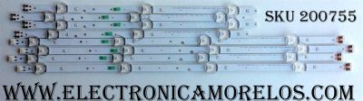 KIT DE LED PARA TV / SAMSUNG BN96-37294A/BN96-37295A / 37294A / 37295A / LM41-00120T / LM41-00120U / MODELO UN43J5200AFXZA AD01 / UN43J5200AFXZA BD03 / UN43J5200AFXZA DD02 / PANEL CY-JJ043BGAB1V / CY-JJ043BGAV1H	