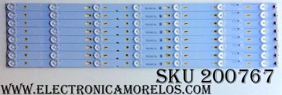 KIT DE LED PARA TV / TCL YHB-4C-LB3207-YH2 / 006-P1K3465A / T0T_55D2700_UD_8X7_3030C_V1 / 55D2700 / 55HR330M07A2 V0 / MODELO 55US5800 55US5800TAAA / 55US5800 55US5800TDAA / 55US5800TAAA / PANEL LVU550CS0T E1 V1 T8-55D2730BU-LPN1	