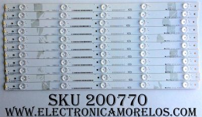 KIT DE LED´S PARA TV (11 PIEZAS) / SHARP 1146880 / 2274019 / HISENSE_50_HD500DF-B53_11x5x_3030c_5S1P / HISENSE_50_HD500DF-B54(020)_11x5x_3030c_5S1P / PANEL HD500DF-B54(020)\T1\B1\S28\GM\ROH / MODELO LC-50N4000U