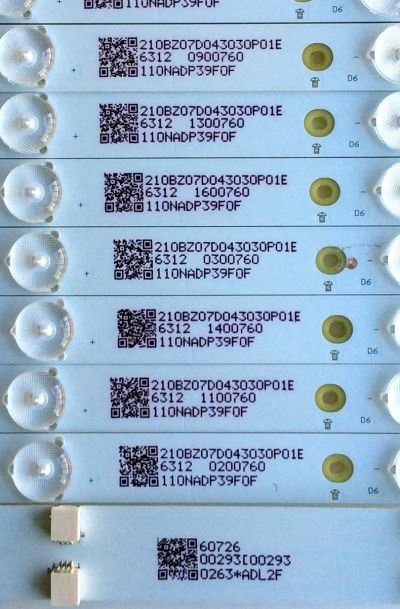 KIT DE LED PARA TV / LBM650P0701-BC-5(5) / 210BZ07D043030P01E / LBM650P-BRIDGE-BD-6 (5) / MODELO E65-E1.LTMWVKBS / PANEL TPT650UA-QVN06.U REV:S600A	 - Imagen 3