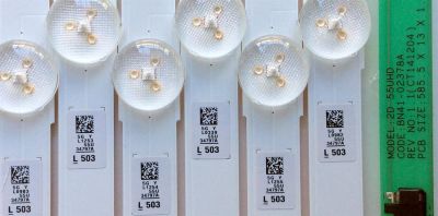 KIT DE LED`S PARA TV (12 PIEZAS) / SAMSUNG BN96-34797A / BN96-34798A / LM41-00135A / PANEL CY-WJ055HGLV4H / CY-GJ055HGLV7H / CY-GJ055HGEV4H / CY-GJ055HGLV1H / CY-WJ055HGLVAH / CY-WJ055HGLV7H / CY-GJ055HGLVAH / MODELOS UE55JU7500 / UN55JU6700 - Imagen 3