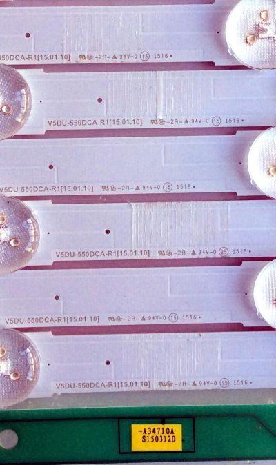 KIT DE LED`S PARA TV (12 PIEZAS) / SAMSUNG BN96-34797A / BN96-34798A / LM41-00135A / PANEL CY-WJ055HGLV4H / CY-GJ055HGLV7H / CY-GJ055HGEV4H / CY-GJ055HGLV1H / CY-WJ055HGLVAH / CY-WJ055HGLV7H / CY-GJ055HGLVAH / MODELOS UE55JU7500 / UN55JU6700 - Imagen 5