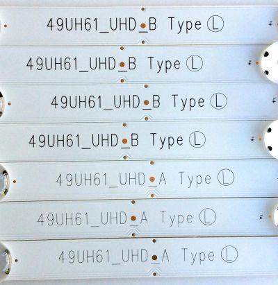 KIT DE LED PARA TV / LG 49UH61UHD (7 PZAS.) / 49UH61_UHD_B / 49UH61_UHD_A / 49UH61_UHD_A TYPE L / 49UH61_UHD_B TYPE L / MODELO 49UH6090-UJ BUSFLOR / 49UH6030-UD BUSFLOR / PANEL NC490DGE	 - Imagen 3