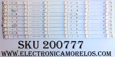 KIT DE LED PARA TV / SCEPTRE 3BL-T4734102-12 (10PZAS.) / 2301050B700080 / JS-NY313GCXD-0048 / MODELO X50 A3NV93CH / PANEL T500HVN07.5	