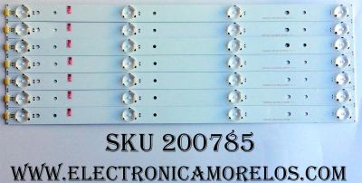 KIT DE LED´S PARA TV (7 PIEZAS) / HISENSE 1162031 / SVH420AA7_4LED_REV02_20150410 / PANEL HD426DU-B51(010)\S0\GM\ROH / MODELO 43H7C