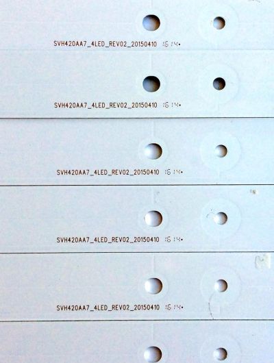 KIT DE LED´S PARA TV (7 PIEZAS) / HISENSE 1162031 / SVH420AA7_4LED_REV02_20150410 / PANEL HD426DU-B51(010)\S0\GM\ROH / MODELO 43H7C - Imagen 2