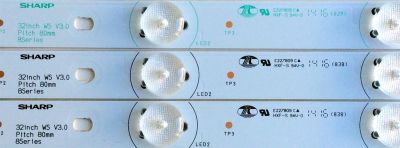 KIT DE LED'S PARA TV RCA ((3 PIEZAS)) / NUMERO DE PARTE F804422WCA041701AB A / F804423WCA033431BB A / PANEL LK315T3HB94 / MODELO LED32B30RQD - Imagen 2